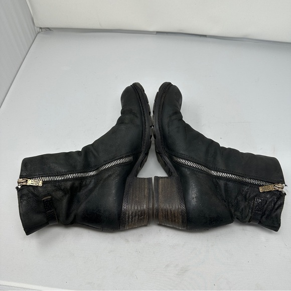 A.S.98 Black Ankle Boots - Picture 7 of 12
